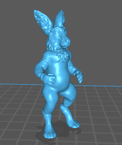 hare human 3d print model - Mito3D