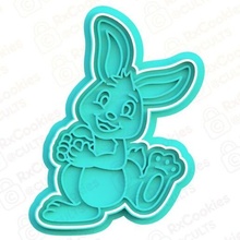 hare egg cookie cutter set stamp cookies cook home cithen cutters rabbit easter 3d print model - Mito3D
