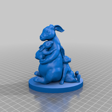 Hase Mutter Hasen Kinder Skulpturen 3d print model - Mito3D