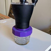 hario mss-1 mason jar adapter canning coffee grinder kitchen_dining 3d print model - Mito3D
