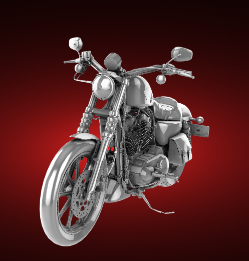 harley davidson fer 883 moto bicyclette moteur vélo two wheeled véhicule motard sport 3D print model - Mito3D