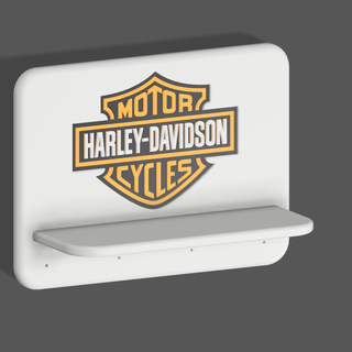 harley davidson estante chave suporte anel argolas chaves decoração 3d print model - Mito3D