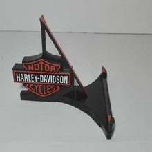 harley-davidson tablet smartphone stand tool support tab harley davidson motorcycle bike motorbike art deco gadget holder 3d print model - Mito3D