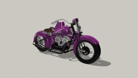 harley davidson wl45 sidecar1 arte harley davidson moto motocicleta 3d print model - Mito3D