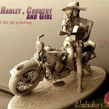 Harley pays fille 3d print model - Mito3D