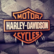 harley davidson moto biker's key fobs chain 3d print model - Mito3D