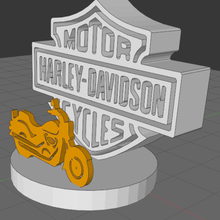 harley davidson Kunst moto becane 3d print model - Mito3D
