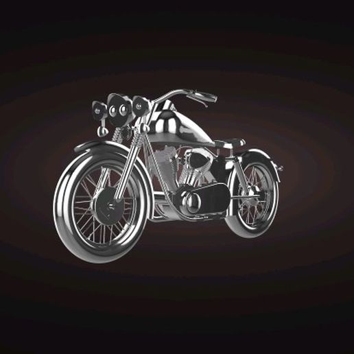 Harley Davidson klassisch 3D print model - Mito3D