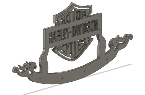 harley davidson coat hanger harley davidson harley davidson bike coat hanger coat hanger  3d print model - Mito3D