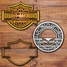 harley davidson cookie cutter set home 3d logo fondant