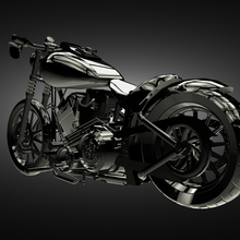 harley davidson custom game moto 3d print model - Mito3D