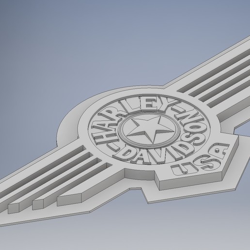 harley davidson şişman çocuk logosu gadget moto logo sanat bisiklet kullanın biker motosiklet Kaya dekorasyon dekor eğlence oyuncak 3D print model - Mito3D