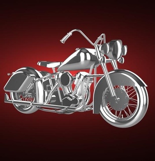 Harley Davidson flh ikili süzülmek 1207cc 1964 motosiklet bisiklet motor two wheeled araç bisikletçi spor moto üst hız turbo Roadster helikopter 3d print model - Mito3D