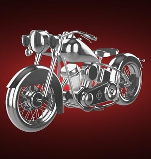 Harley Davidson flhf hidra planeo súper deporte moto motocicleta bicicleta motor two wheeled vehículo motociclista 3d print model - Mito3D