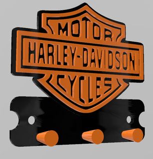 Harley Davidson llave anillo soporte porta anillos farley motos 3d print model - Mito3D