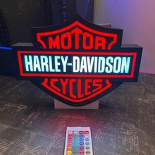 Harley Davidson LED Zeichen Motorrad ktm Yamaha 3d print model - Mito3D