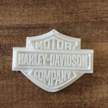 Harley Davidson logotipo chaveiro colar arte motocicleta 3d print model - Mito3D