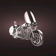 Harley davidson motociclo 3d print model - Mito3D