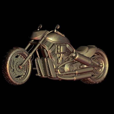 harley davidson Motorrad biker Spiel 3D print model - Mito3D