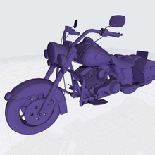 harley davidson road king 3d printable model art motorcycle motogp race sport bike stl file print fast vehicle superbike moto game hobby miniature collection scale speed bady easy rider 3d print model - Mito3D