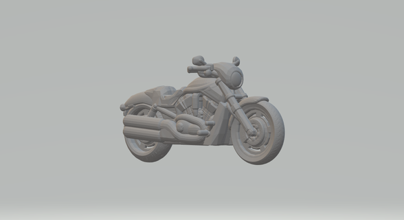Harley Davidson v2 bicicleta diecast brinquedos hotwheels ciclo 3d print model - Mito3D