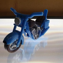 harley dual exhaust motorcycle gadget toy miniature child showman 3d print model - Mito3D