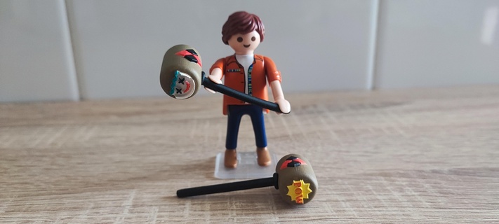harley quinn's hammer mace beisball bat pack playmobil quinn dc mallet comic joker 3d print model - Mito3D