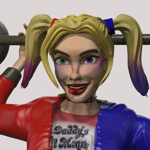 Harley Quinn Joker Raubvögel dc Harlekin Batman Frau 3D print model - Mito3D