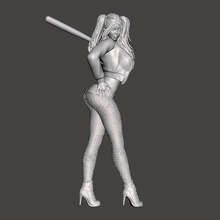 harley quinn game woman female figure girl body comix joker marvel legs heels miniature batman figurine 3d print model - Mito3D