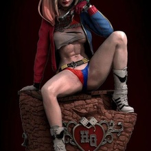 Harley Quinn 3d print model - Mito3D