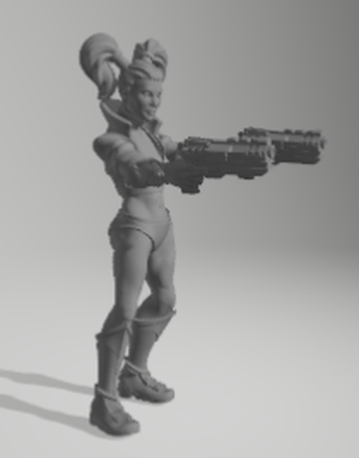 harley quinn pistolas jogos dc gotham anti herói 3d print model - Mito3D