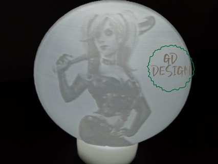 Harley Quinn ışık tealight cor dc çizgi roman 3d print model - Mito3D