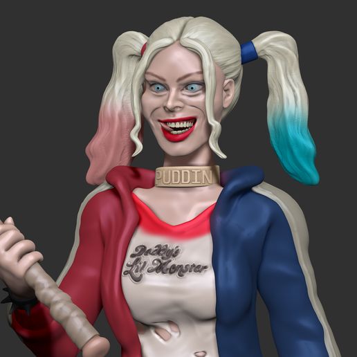 Harley Quinn intihar Tayfa 3d model Sanat kız seksi 3D print model - Mito3D