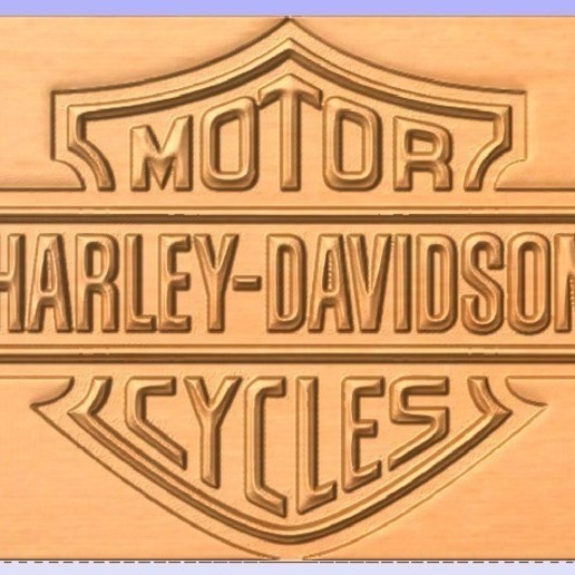 harley sign various davidson - cnc relief 3d 3D print model - Mito3D