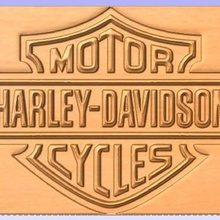 harley sign various davidson - cnc relief 3d 3d print model - Mito3D