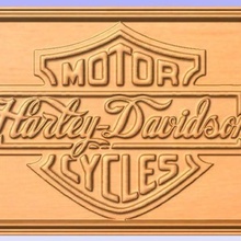 harley sign various davidson cnc relief 3d 3d print model - Mito3D