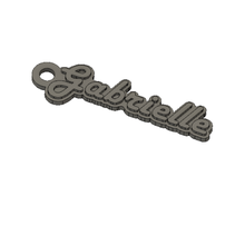 harlow gabrielle keychain fashion key ring deco customize personalized customizable 3d print model - Mito3D