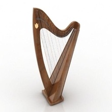 harp musical instrument music 3d print model - Mito3D