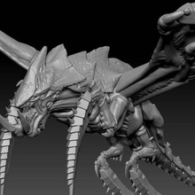 harrifex art modelli warhammer 40k tiranidi tiranide spazio bug 3d print model - Mito3D