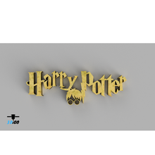 harry potter logo Arte Harry alfarero mago deletrear daniel Radcliffe 3d print model - Mito3D