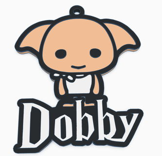 harry potter's dobby keychain Jewelry dobby keychain harry potter house elf loyalty uniqueness personality fanatic details design 3d printing stl collectible gift fun love friendship  3d print model - Mito3D