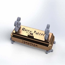 harry potter-bacchetta di base casa potter la bacchetta arredamento 3d print model - Mito3D