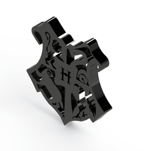 harry potter çeşitli jannie logoharry logo anahtar halkası ayna 3d print model - Mito3D