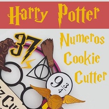 harry potier biscuit coupeur Nombres 3d print model - Mito3D