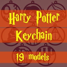 harry potter - keychain keychains christmas 3d print model - Mito3D