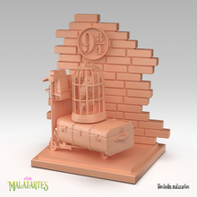 Harry vasaio piattaforma 9 3 4 arte Potter Hogwarts stampa 3d giocattolo tronco edvige bagaglio Bagaglio statua esprimere 3d print model - Mito3D