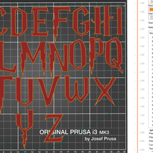 Harry çömlekçi alfabe 3d print model - Mito3D
