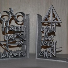 harry potter bookend bookends home harrypotter book greenhouse creality cr-10 3d print model - Mito3D