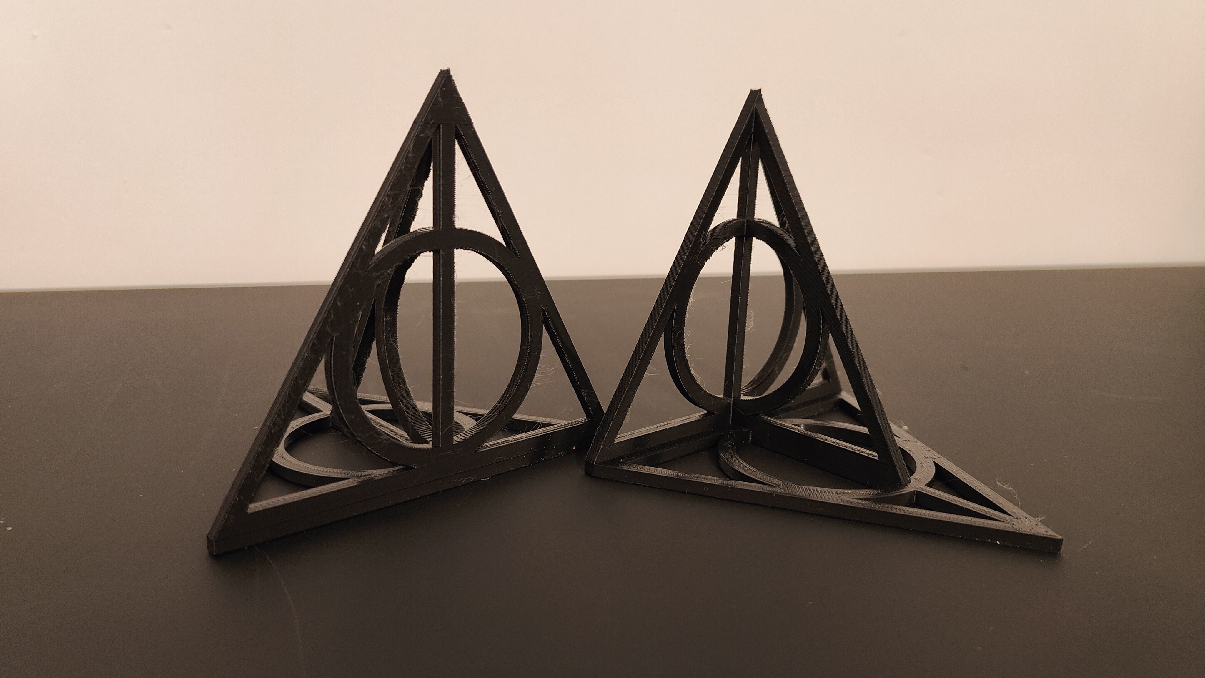 harry potter bookholder deathly hallows logo 3D print model - Mito3D