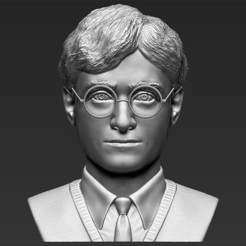 harry potter buste de l'impression 3d ready stl, obj art radcliffe jk rowling hermione ron weasley dumbledore film la statue figurine miniature lord voldemort 3D print model - Mito3D